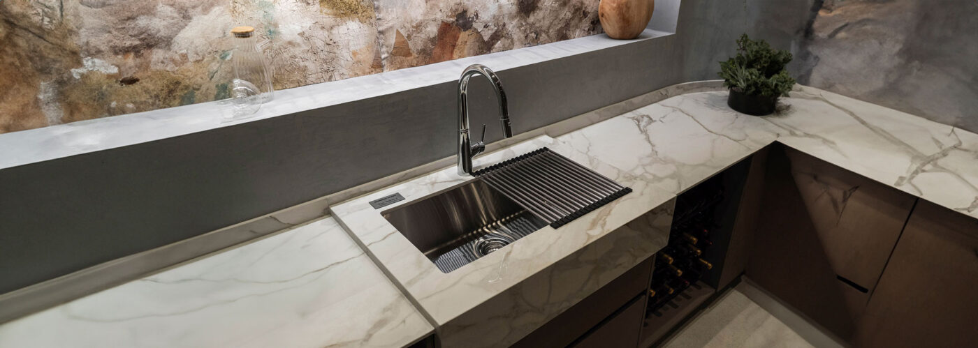 Bacha de cocina simple, marca Johnson Acero
