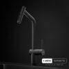 Grifería para cocina Johnson Glow Black | Monocomando