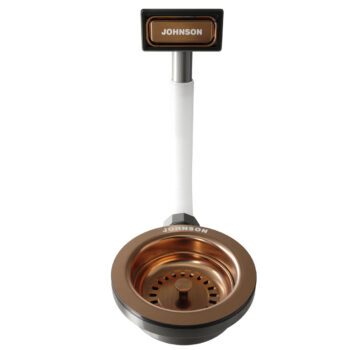 Sopapa Cestillo Premium con brazo antirrebalse Cover Rose Gold