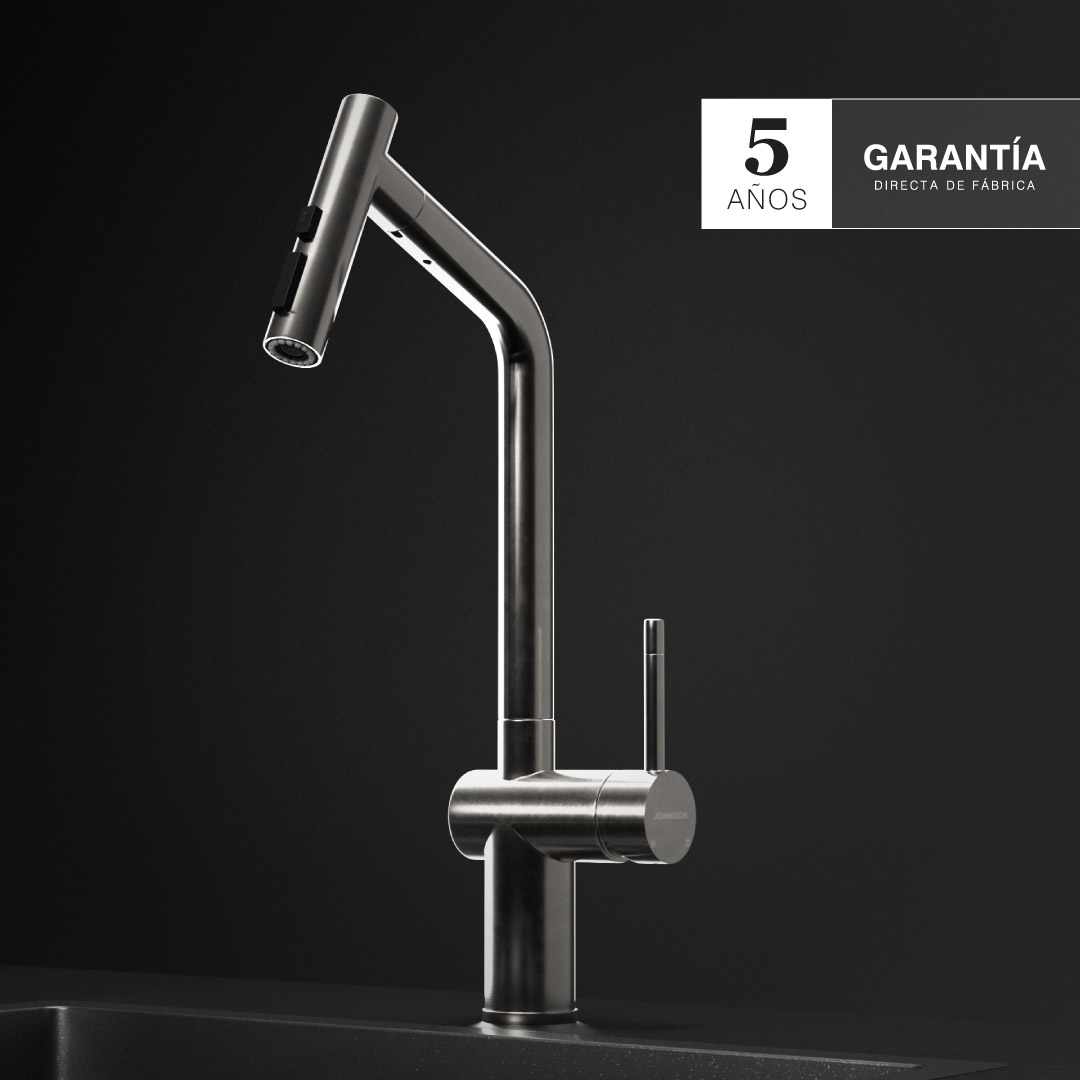 Grifería para cocina Johnson Glow Steel