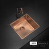 pileta cocina Rose Gold Johnson Signature Enkel 45 Nano PVD acero inoxidable